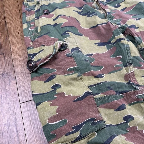 Vtg Polo Ralph Lauren Combat Trousers Men 40x31 Camo Cargo Pants OG 107 Straight - Picture 3 of 16